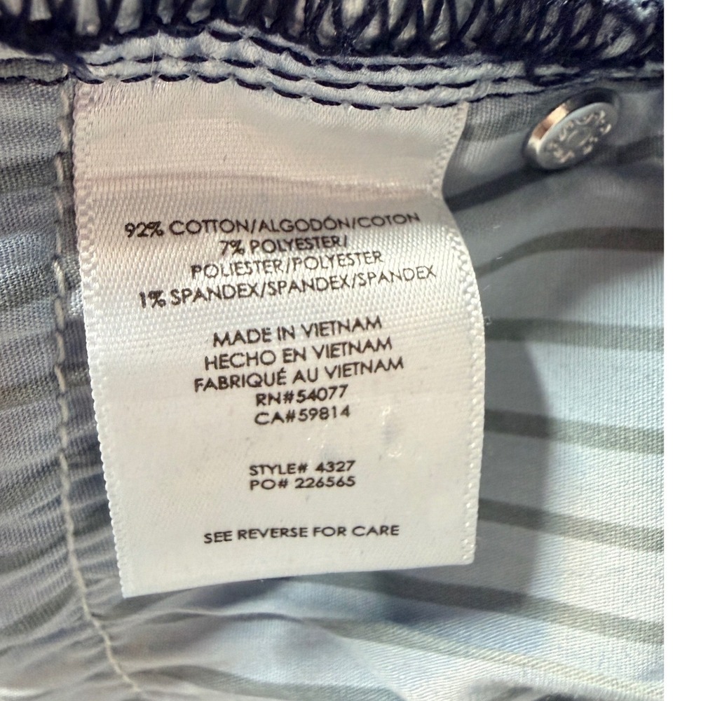 Cabi Jeans Women 4 Blue Button Fly Straight Dark Wash High Rise Denim 4327 - Picture 4 of 6